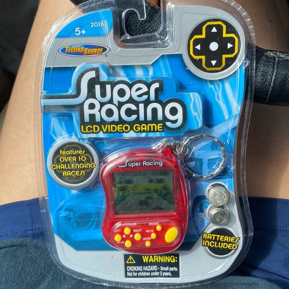 Vintage LCD super racing video game